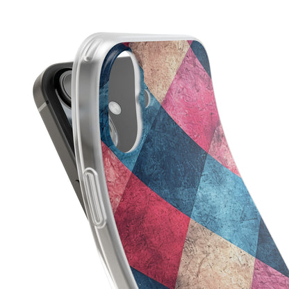 Bold Geometric Squares - Flexi iPhone 16 Phone Case