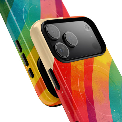 Textured Rainbow Arc iPhone 17 Pro Max Case - Tough+