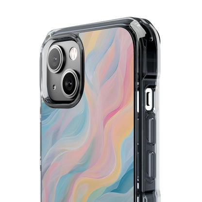 Dreamy Pastel Swirls - Clear Impact iPhone 14 Phone Case