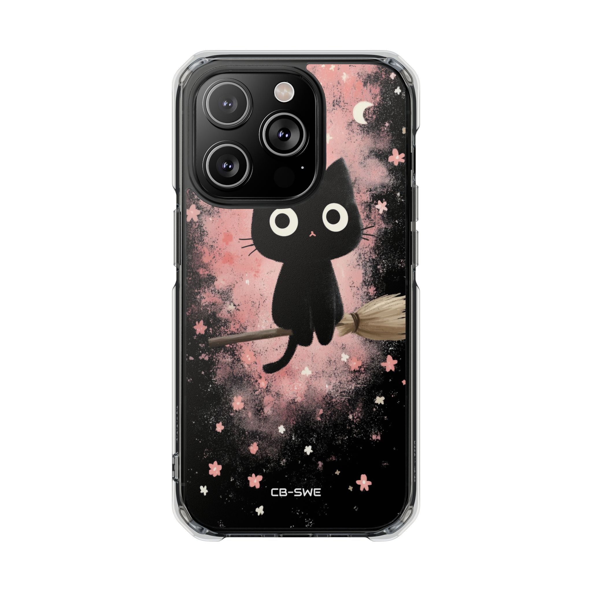 Whimsical Cat Soars iPhone Case - Impact