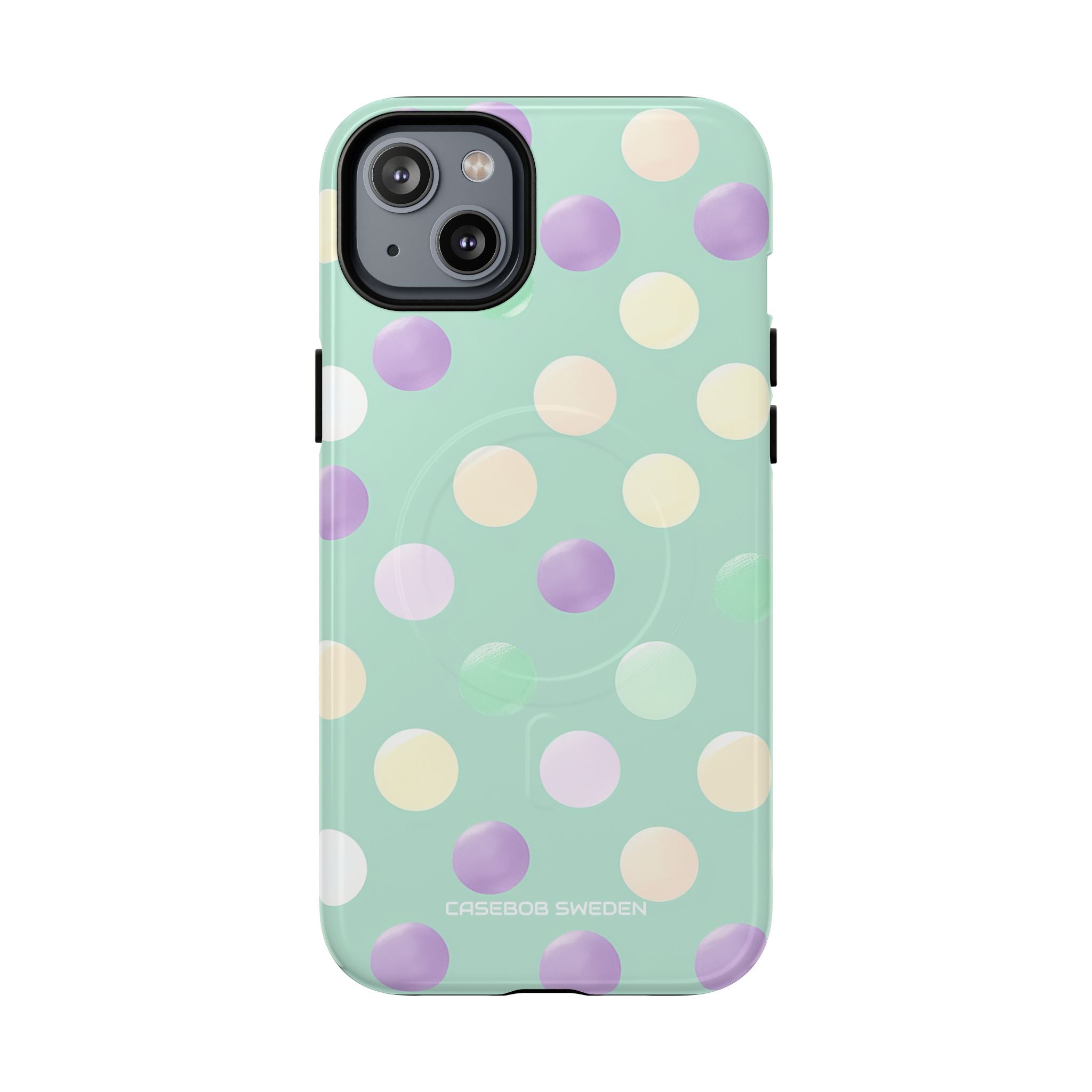 Pastel Polka Dots - Tough + MagSafe® iPhone 14 Phone Case