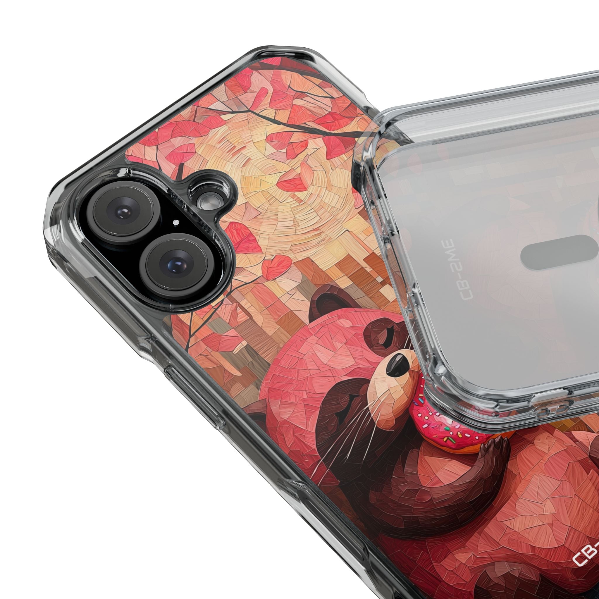 Raccoon Holds Donut iPhone Case - Impact