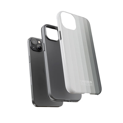 Strisce a gradiente argento iPhone 14 - Tough