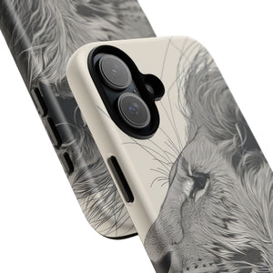 Majestic Lion: Grayscale Elegance - for iPhone 16