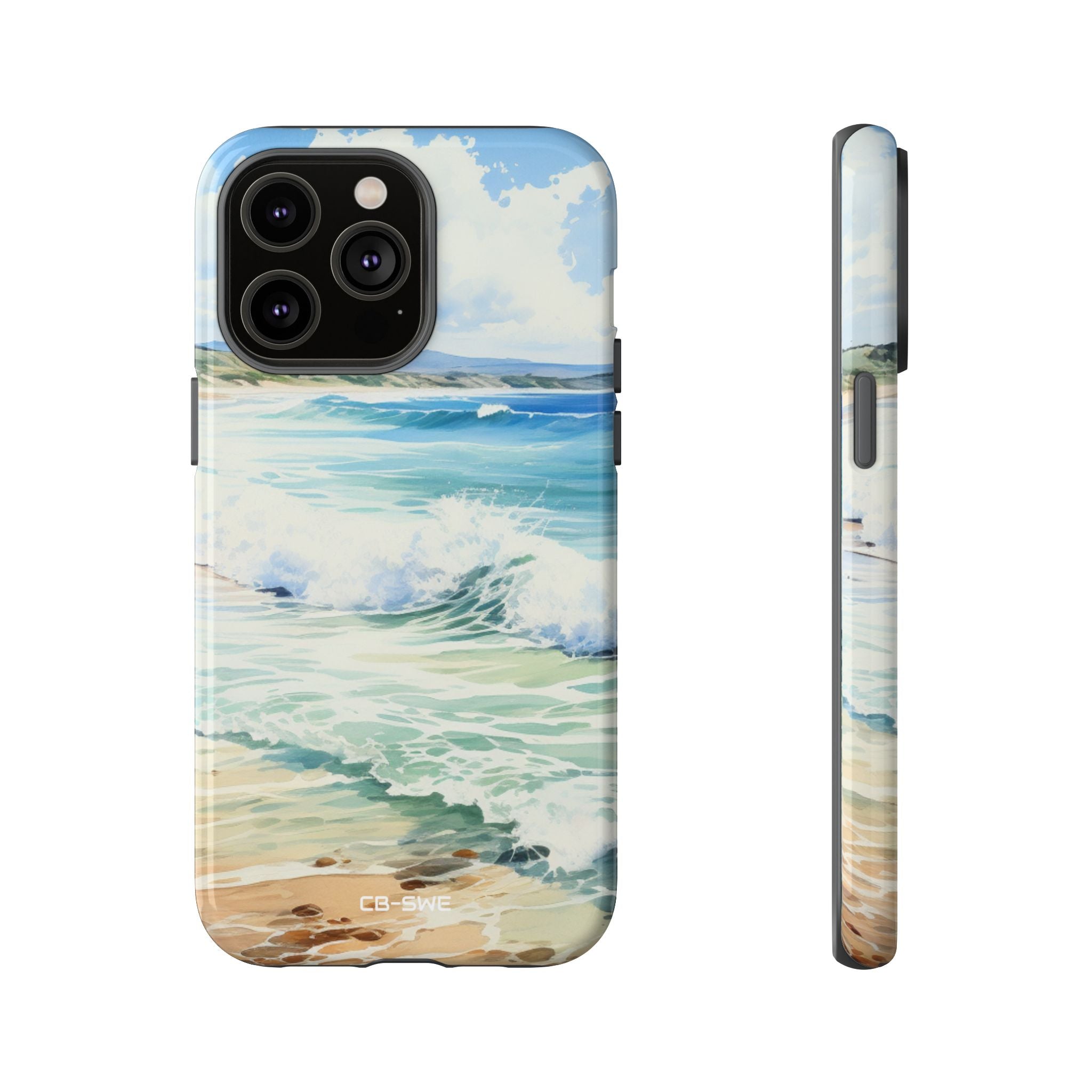 Serene Coastal Watercolors - iPhone Case