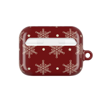 Kreemi Lumihiutaleet Karmiini - AirPods Case