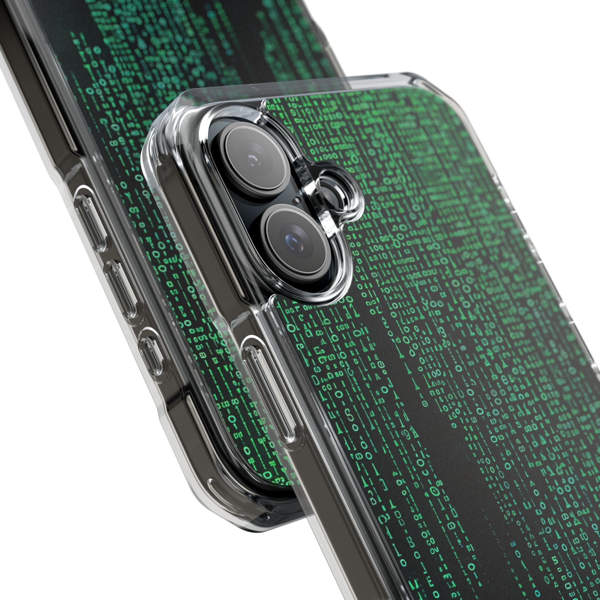 Neon Data Stream iPhone 16 - Impact Clear+