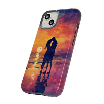 Seaside Sunset Embrace - Protective Phone Case