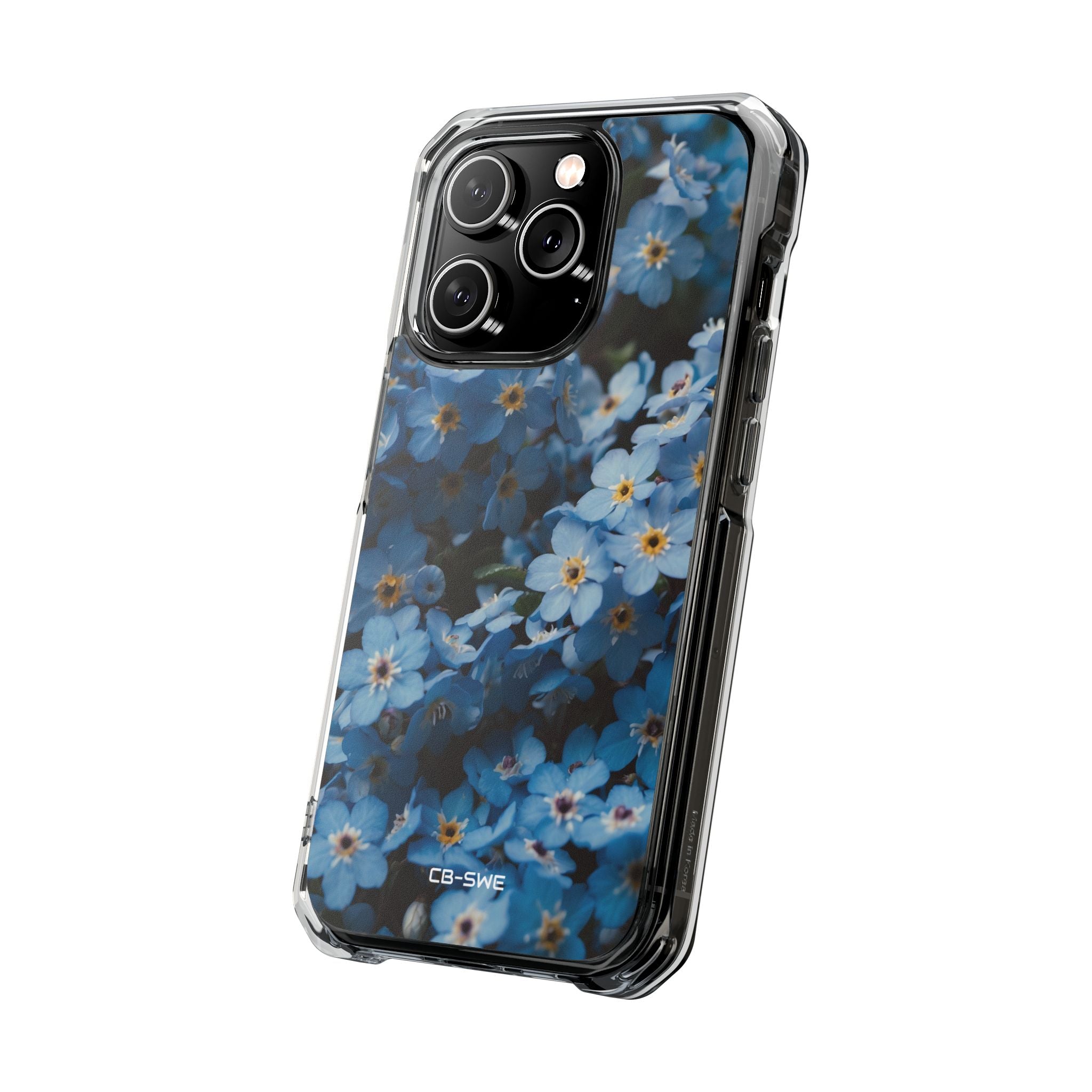 Blue Blooms Embrace iPhone Case - Impact