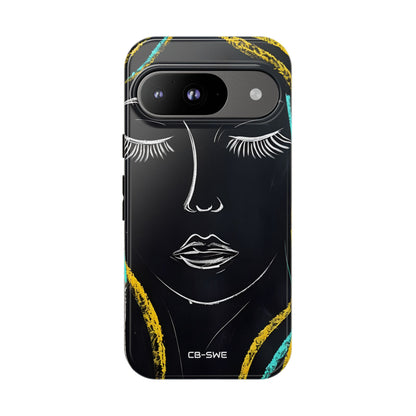 Vivid Minimalist Portrait - Google Pixel Case
