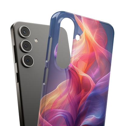 Violet Orange Flow - Slim Samsung S24 Phone Case