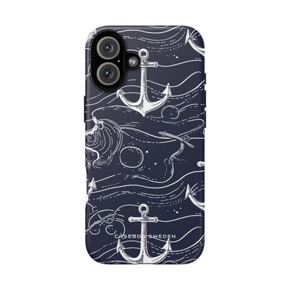 Gradient Anchorflow Waves iPhone 16 - Tough Phone Case