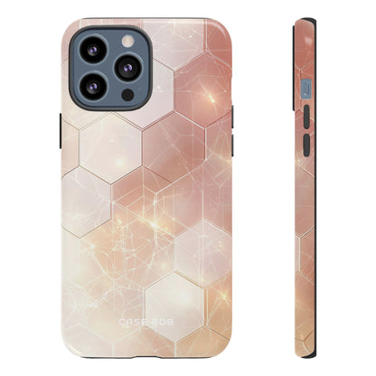 Honeycomb Glow iPhone 13 Pro Max Case - Tough