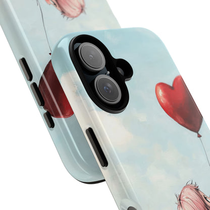 Heart Balloon Glow iPhone 16 Plus Case - Tough