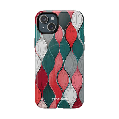 Leaf Cascade Teal iPhone 15 Plus Case - Tough+
