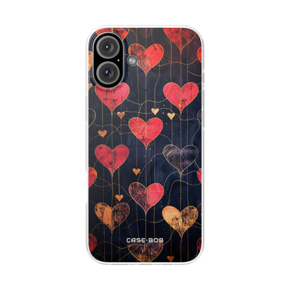Golden Hearts Network iPhone 16 Plus Case - Soft