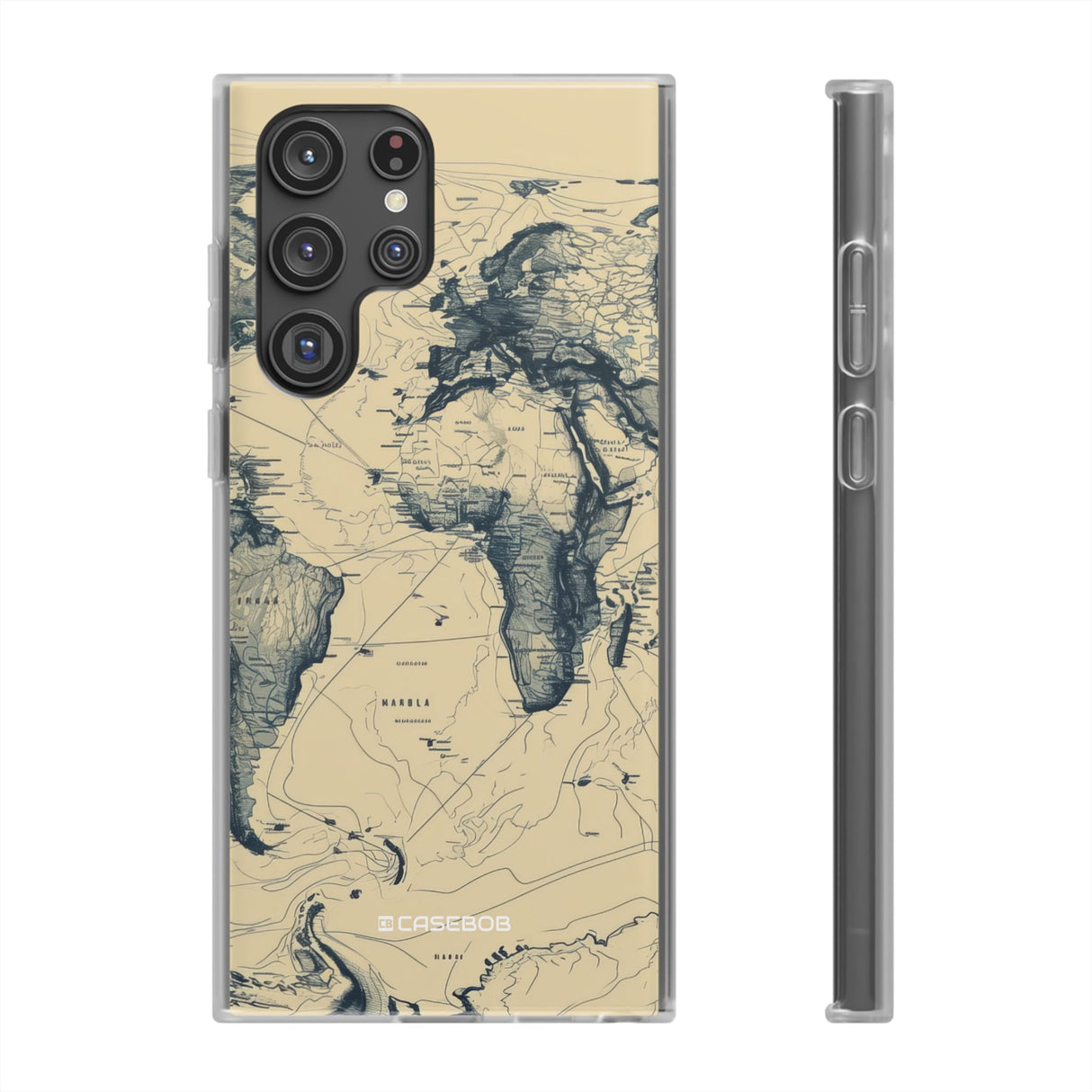 Vintage World Map | Flexible Phone Case for Samsung Galaxy