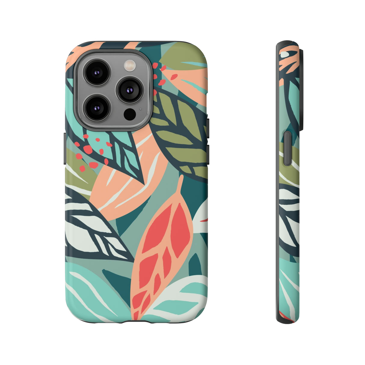 Mixed Tropical Leaf - Protective Phone Case