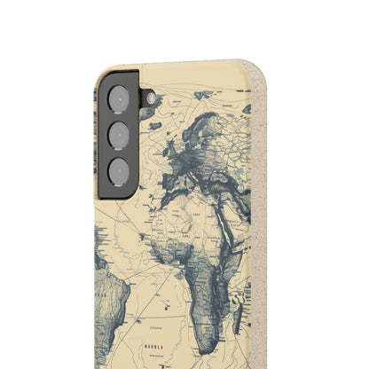 Vintage World Map | Biodegradable Phone Case