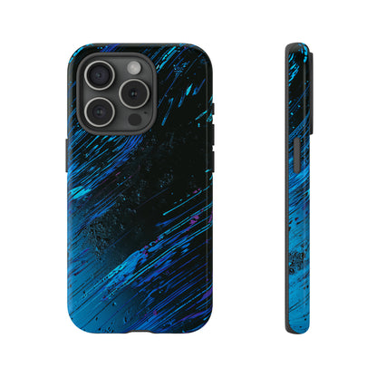 Cyber Stream: Digital Gradient - Protective Phone Case