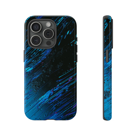 Cyber Stream: Digital Gradient - Protective Phone Case