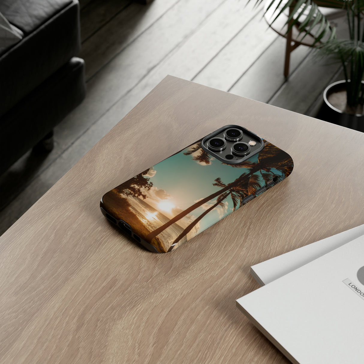 Sundown Palmtrees - Protective Phone Case