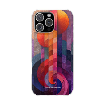 Purple Orange Abstract - Flexi iPhone 16 Phone Case