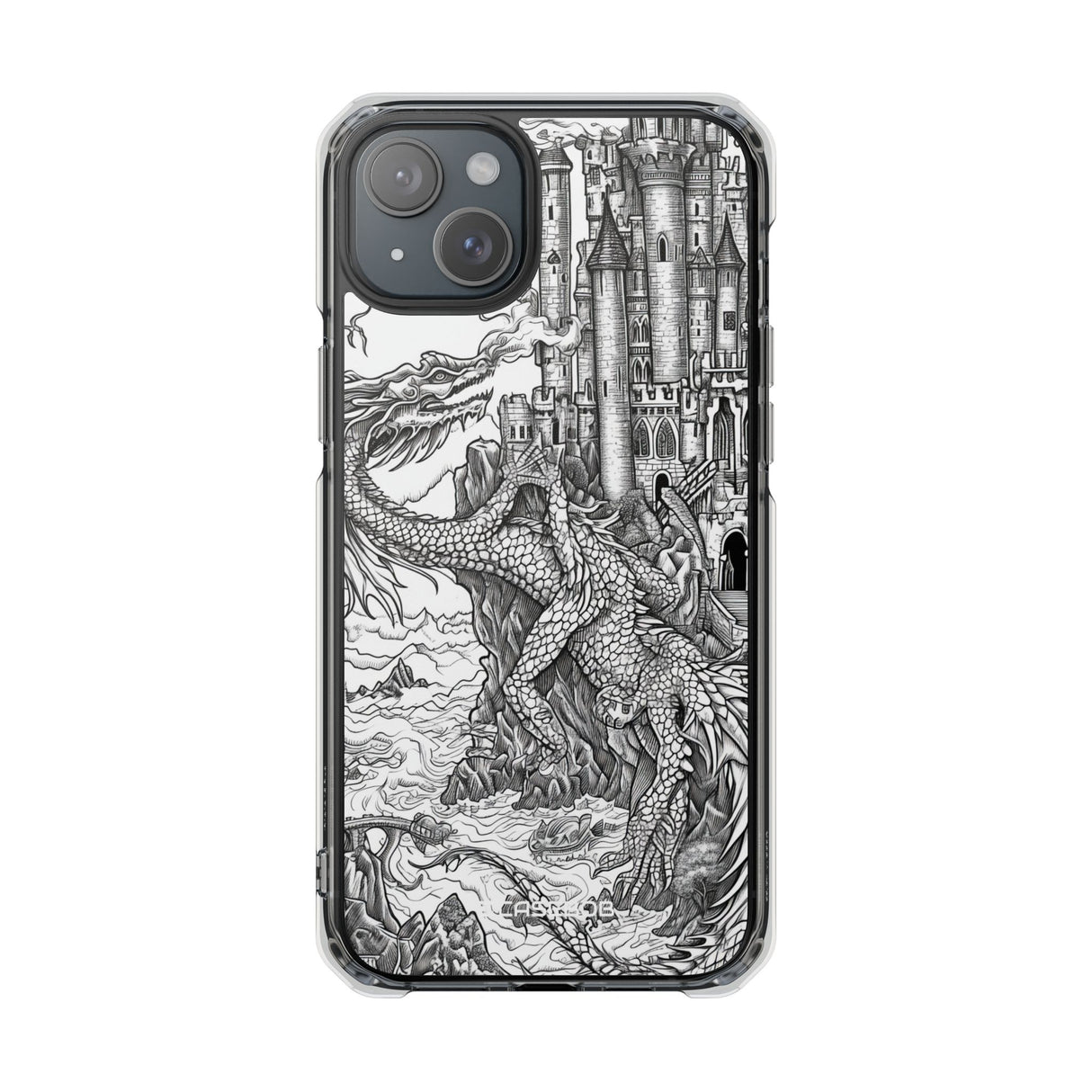 Dragon's Ascent - Phone Case for iPhone (Clear Impact - Magnetic)