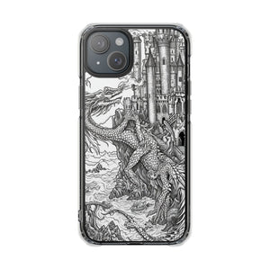 Dragon's Ascent - Phone Case for iPhone (Clear Impact - Magnetic)