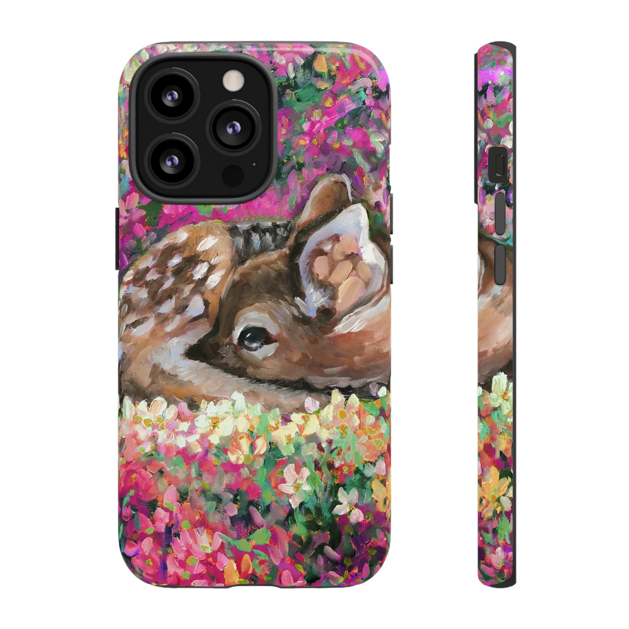 Oil painting - Young Deer - Protective Phone Case