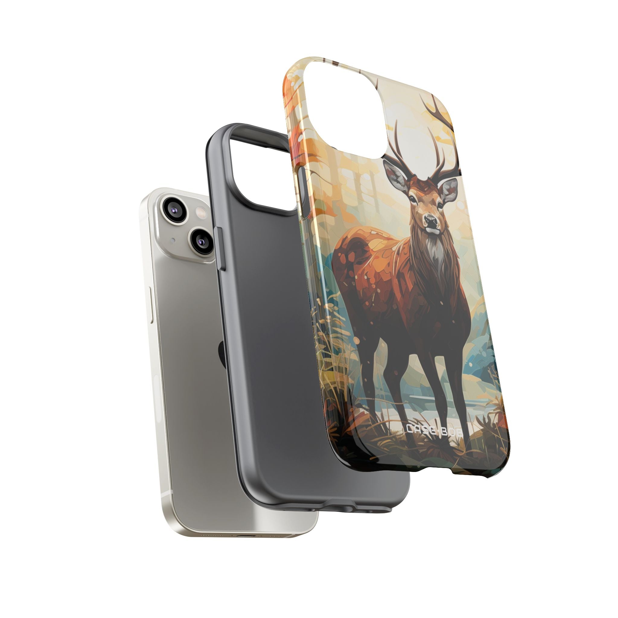 Glowing Stag iPhone 14 Case - Tough