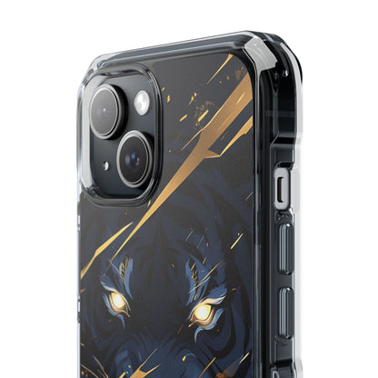 Tiger's Glowing Gaze iPhone Case - Impact