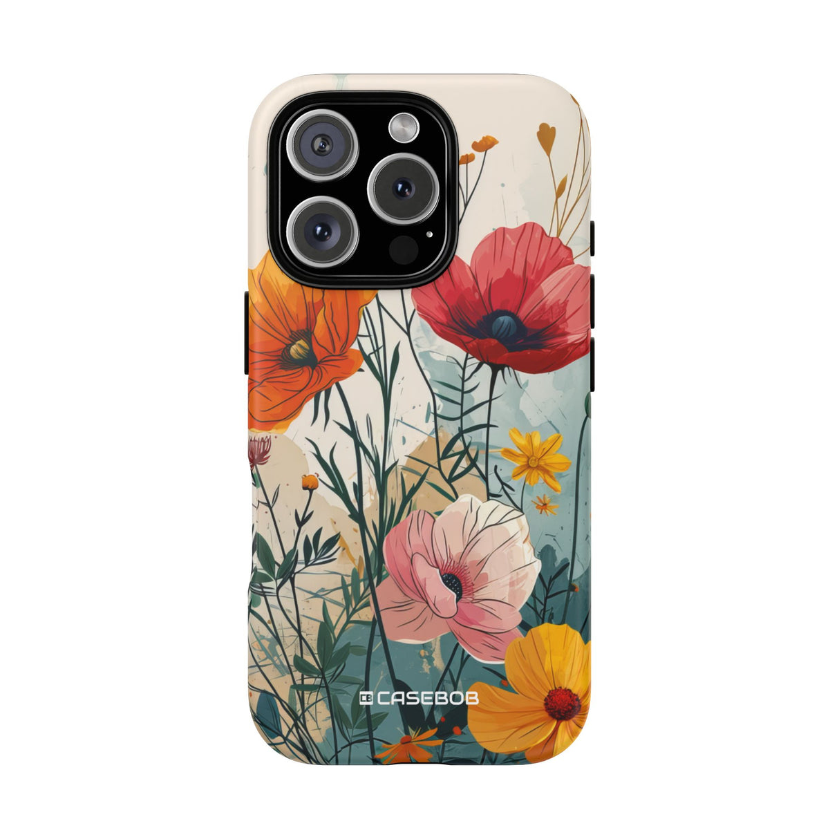 Whimsical Garden Watercolor Blooms - for iPhone 16