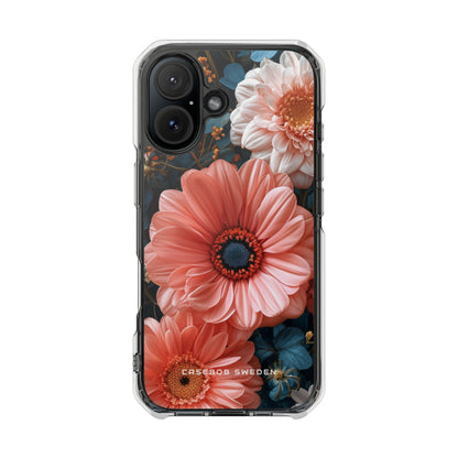 Surreal Floral Harmony iPhone 16 - Clear Impact Phone Case