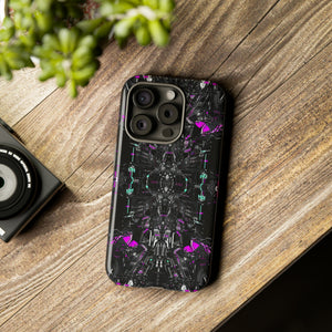 Purple Grid Mirage - Protective Phone Case