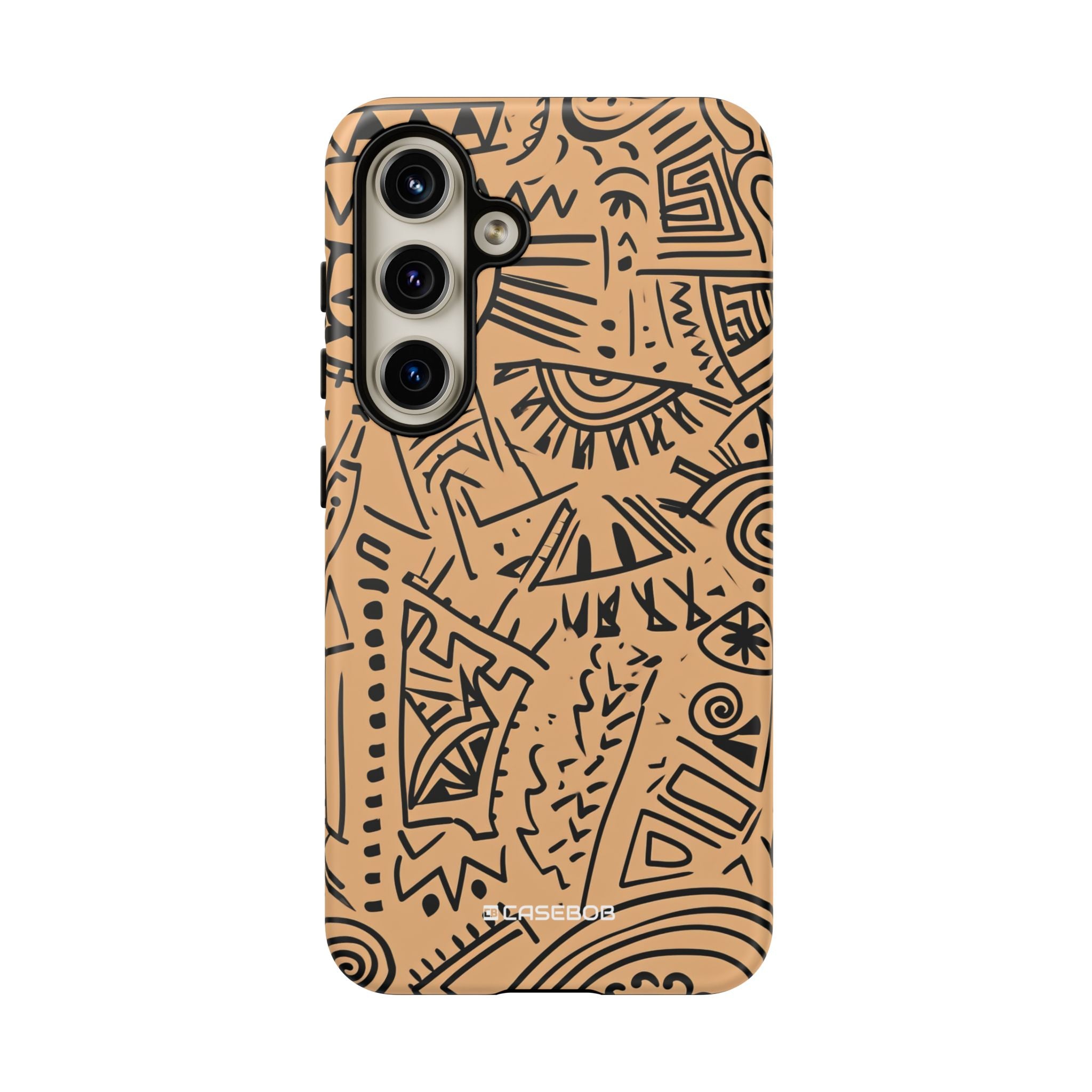 Tribal Harmony: Bold Geometric Dance - For Samsung S24