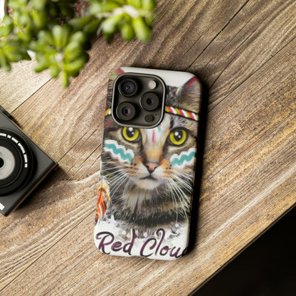 Red Cloud Cat - Protective Phone Case