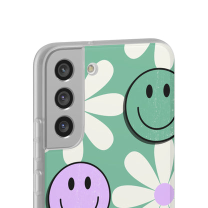 Smiley Daisy Glow Samsung S22 Plus Case - Soft