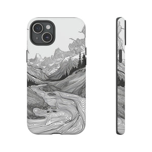 Monochrome Serenity | Protective Phone Case for iPhone