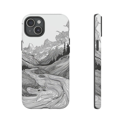 Monochrome Serenity | Protective Phone Case for iPhone