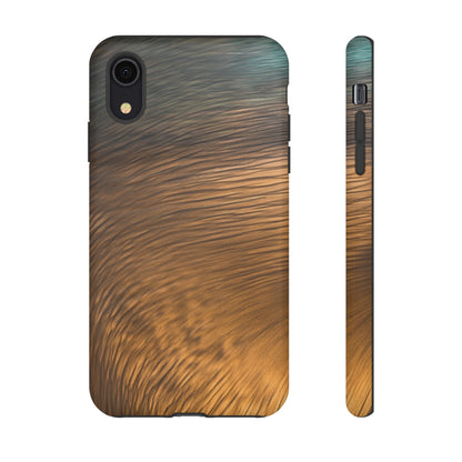 Golden Strokes Ink Art iPhone Case (Protective) iPhone XR Matte Phone Case