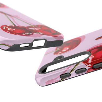 Glossy Cherry Burst Samsung S25 Case - Tough