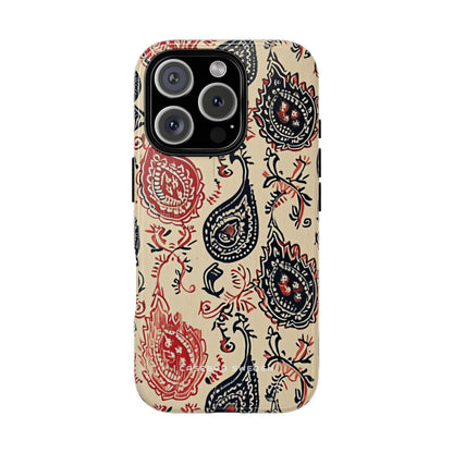 Vintage Paisley Elegance iPhone 16 - Tough Phone Case