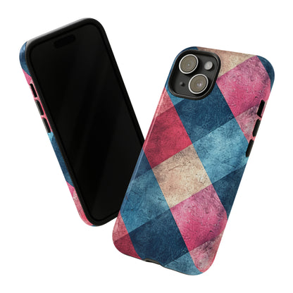 Pastel Gingham Charm - Protective Phone Case