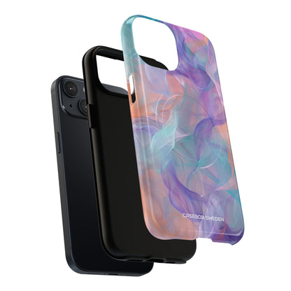 Dreamy Teal Flow - Tough + MagSafe® iPhone 14 Phone Case