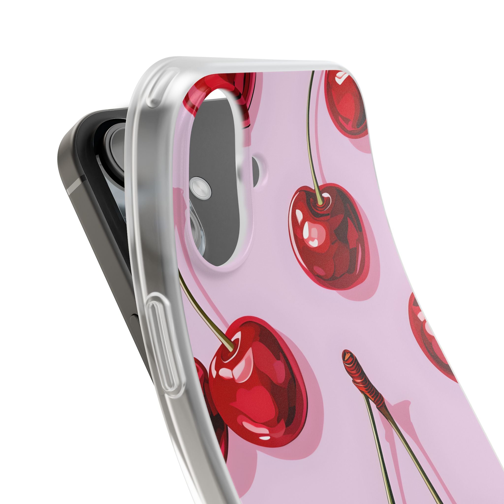 Glossy Cherry Burst iPhone 16 Plus Case - Soft
