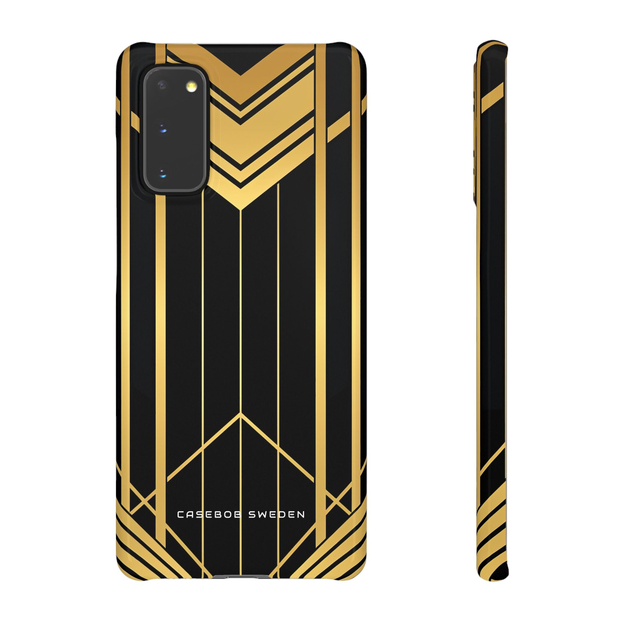 "Golden Art Deco Symmetry in Geometric Elegance" Samsung S20 - Slim Phone Case