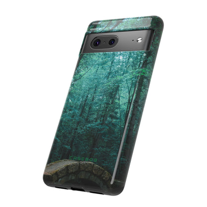 Mystical Forest with Stone Bridge - Protective Phone Case