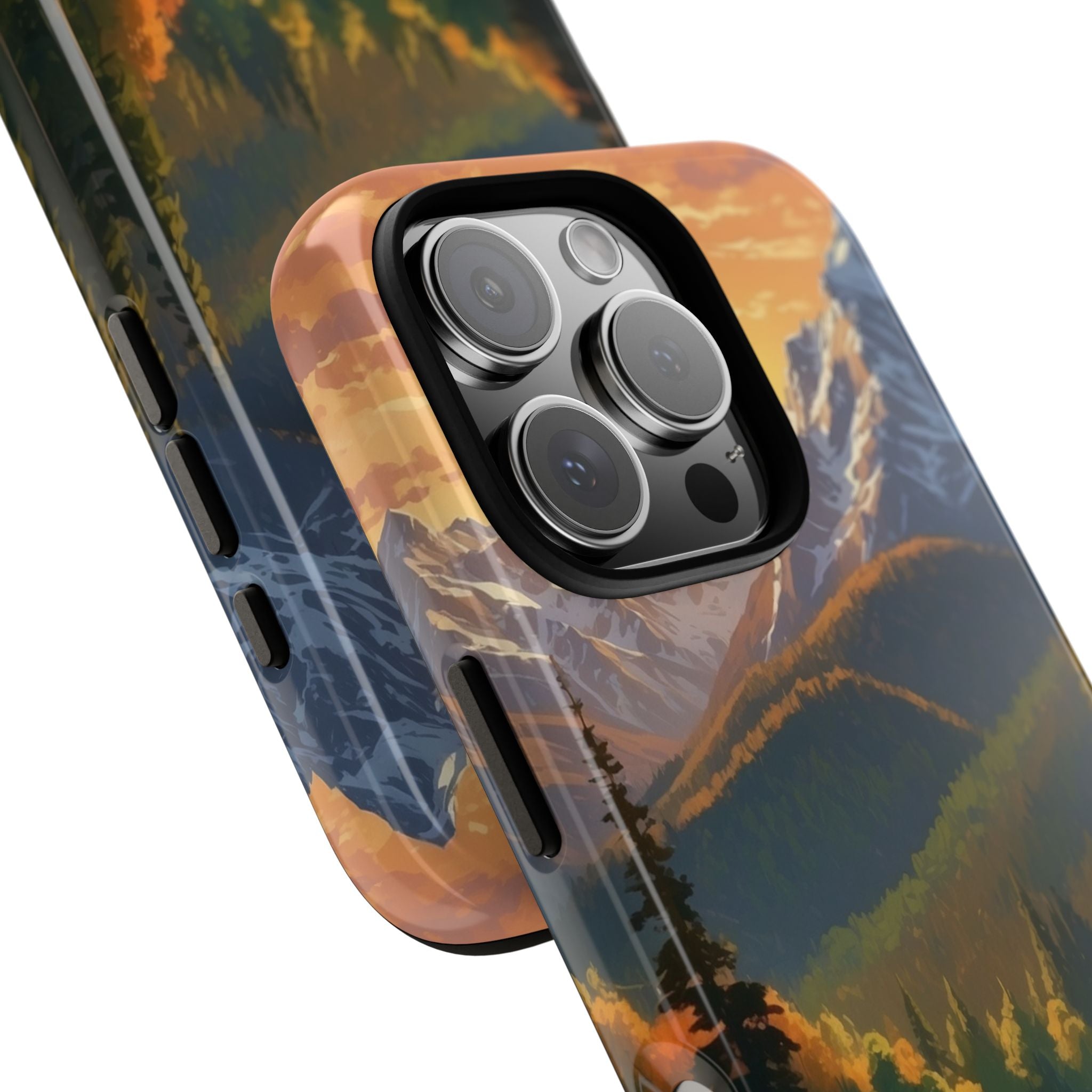 Mountain Reflections Glimmer - iPhone Case