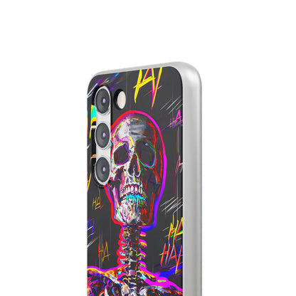 Neon Skeleton Laugh Samsung S23 Case - Soft